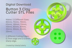 Button 3 Earring Clay Cutter -Cookie Cutter Product Image 1