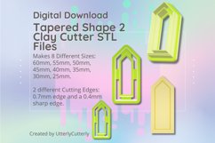 Clay Cutter STL File - Tapered 2 Clay Cutter Earring -C Product Image 1