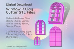Window 9 Clay Cutter - Cookie Cutter STL Product Image 1