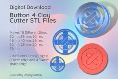 Button 4 Earring Clay Cutter -Cookie Cutter Product Image 1