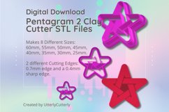 Clay Cutter STL File - Pentagram 2 Clay Cutter Earring -C Product Image 1