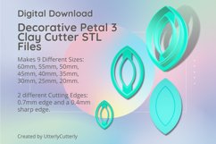 Decorative Petal 3 Earring Clay Cutter - Cookie Cutter Product Image 1