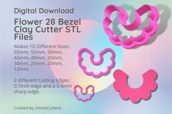 Flower 28 Earring Clay Cutter - Hoop Cookie Cutter Product Image 1