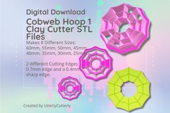 Clay Cutter STL File - Cobweb Hoop 1 Clay Cutter Earring -C Product Image 1
