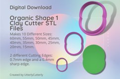 Organic Shape 1 Clay Cutter - Cookie Cutter STL File Product Image 1