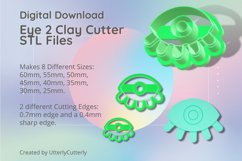 Eye 2 Clay Cutter - Cookie Cutter STL Product Image 1