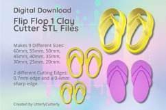 Flip Flop 1 Clay Cutter Earring -Cookie Cutter Product Image 1