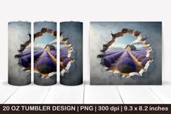 3D tumbler, 3D cracked wall, 3D Brocken wall, Summer Tumbler Product Image 1