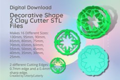 Decorative Shape 2 Earring Clay Cutter - Cookie Cutter Product Image 1