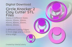 Circle Knocker 2 Clay Cutter - Cookie Cutter STL Product Image 1