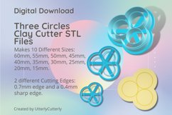Three Circles 1 Clay Cutter - Cookie Cutter STL File Product Image 1