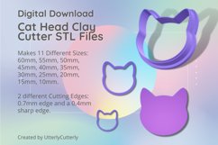 Cat Head Clay Cutter - Cookie Cutter STL Product Image 1