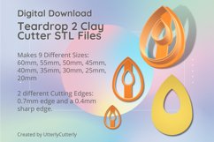 Teardrop 2 Clay Cutter - Cookie Cutter STL File Product Image 1