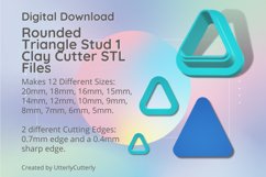 Stud Micro Rounded Triangle 1 Clay Cutter - Cookie Cutter St Product Image 1