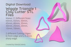 Wiggle Triangle 1 Clay Cutter - Cookie Cutter STL File Product Image 1