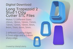 Stud Micro Long Trapezoid 2 Clay Cutter - Cookie Cutter Stl Product Image 1