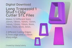 Stud Micro Long Trapezoid 1 Clay Cutter - Cookie Cutter Stl Product Image 1