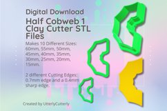Clay Cutter STL File - Half Cobweb 1 Clay Cutter Earring -C Product Image 1