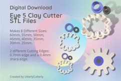 Eye 5 Clay Cutter - Cookie Cutter STL Product Image 1