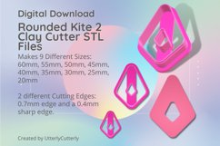 Rounded Kite 2 Clay Cutter - Cookie Cutter STL File Product Image 1