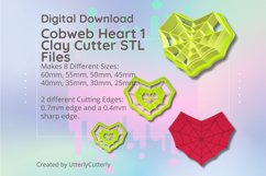 Clay Cutter STL File - Cobweb Heart 1 Clay Cutter Earring -C Product Image 1