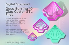 Deco Earring 10 Clay Cutter Earring -Cookie Cutter Product Image 1