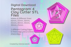 Clay Cutter STL File - Pentagram 4 Clay Cutter Earring -C Product Image 1