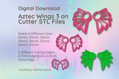 Aztec Wings 3 Cutter - STL Digital File Download- 8 sizes an Product Image 1