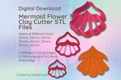 Clay Cutter STL File - Mermaid Flower 3 Product Image 1