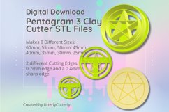 Clay Cutter STL File - Pentagram 3 Clay Cutter Earring -C Product Image 1