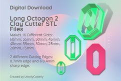 Long Octogon 2 Clay Cutter - Cookie Cutter STL File Product Image 1