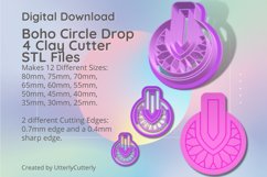 Boho Circle 4 Clay Cutter - Cookie Cutter STL Product Image 1