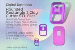 Rounded Rectangle 2 Clay Cutter - Cookie Cutter STL File Product Image 1