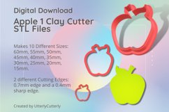 Apple 1 Earring Clay Cutter - Cookie Cutter Product Image 1