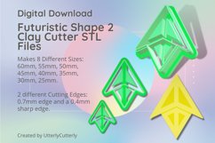 Futuristic Shape 2 Clay Cutter Earring -Cookie Cutter Product Image 1