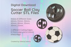 Clay Cutter STL File Soccer- Sports Earring Digital Fil Product Image 1