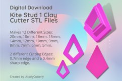 Stud Micro Kite Diamond 1 Clay Cutter - Cookie Cutter Stl Product Image 1
