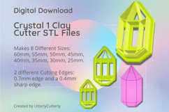 Crystal 1 Clay Cutter - Cookie Cutter STL File Product Image 1