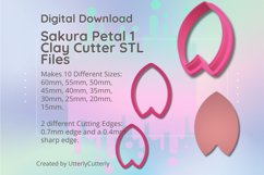 Clay Cutter STL File - Sakura Petal 1 Product Image 1