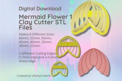 Clay Cutter STL File - Mermaid Flower 1 Product Image 1