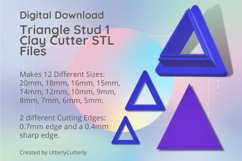Stud Micro Triangle 1 Clay Cutter - Cookie Cutter Stl Product Image 1