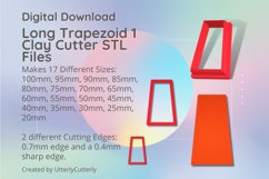 Long Trapezoid 1 Clay Cutter - Cookie Cutter STL File Product Image 1