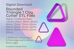 Rounded Triangle 1 Clay Cutter - Cookie Cutter STL File Product Image 1