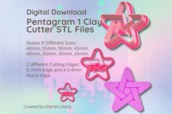 Clay Cutter STL File - Pentagram 1 Clay Cutter Earring -C Product Image 1