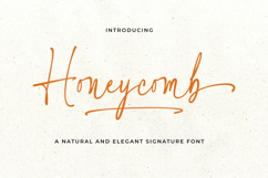 Honeycomb - Signature Font Product Image 2
