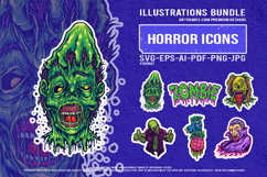 Evil zombie vampire monster horror creepy grotesque undead Product Image 1