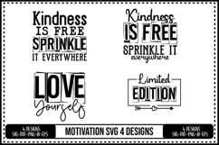Motivation Svg 4 Designs, Self Love Motivation Product Image 1