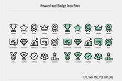 Reward &amp; Achievement Badge Icon Pack Product Image 1