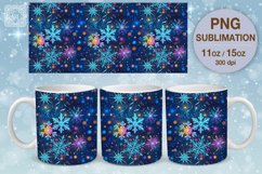 Frozen Beauty / Christmas Vibe mug wrap. 11&amp;15oz Product Image 1