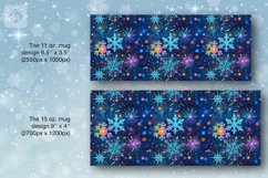 Frozen Beauty / Christmas Vibe mug wrap. 11&amp;15oz Product Image 2
